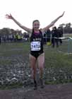 Emelia Gorecka (Royal Holloway University of London) wins the BUCS Cross Country Championships, Bodington Hall Playing Fields, University of Leeds.